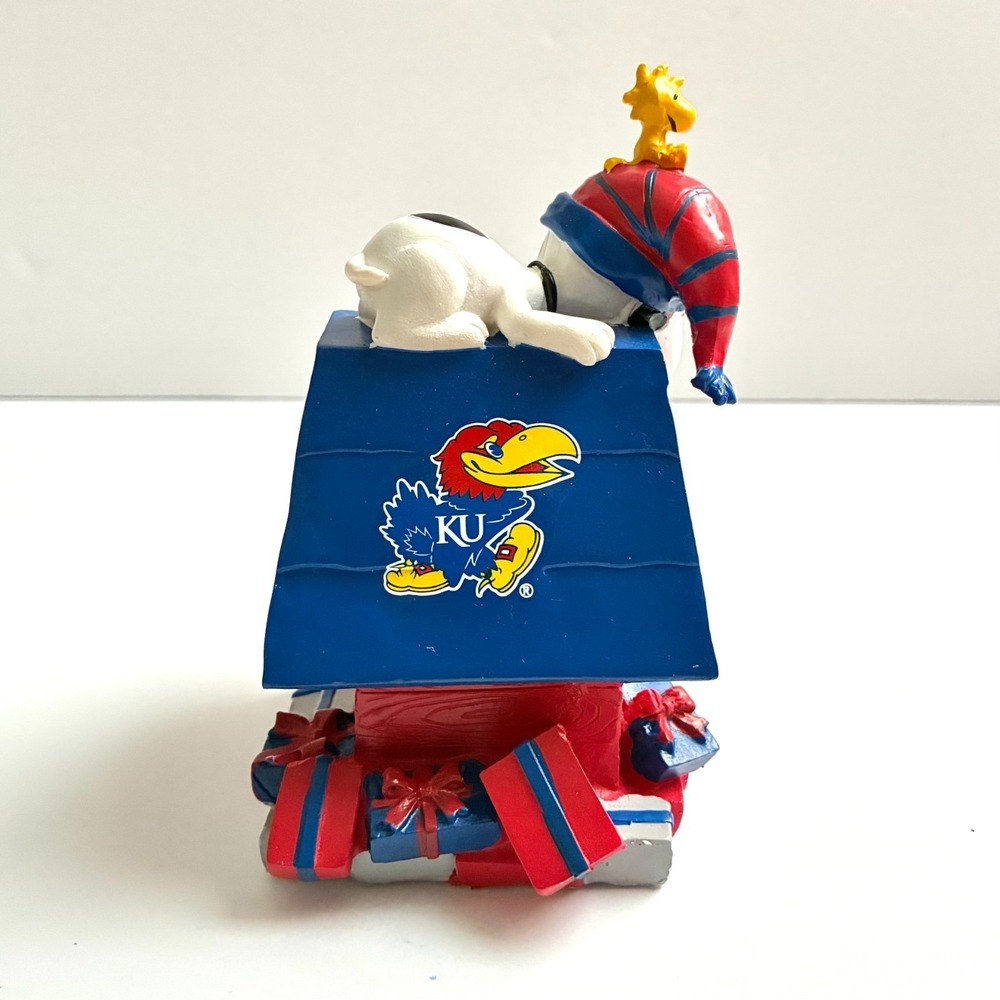 Peanuts Sports Snoopy's Doghouse KU Jayhawks Holiday Kansas University - Picture 4 of 12